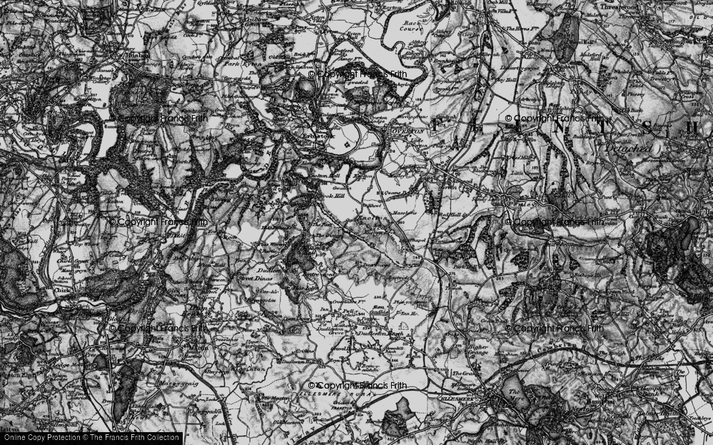 Old Map of Rhewl, 1897 in 1897