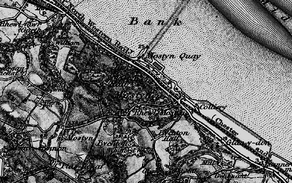 Old map of Rhewl-Mostyn in 1896