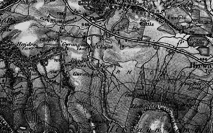 Old map of Rhigos in 1898