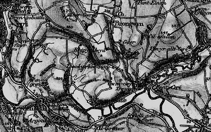Old map of Rhippinllwyd in 1898
