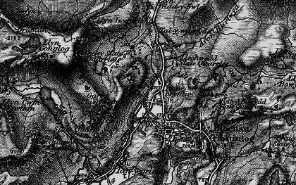 Old map of Rhiwbryfdir in 1899