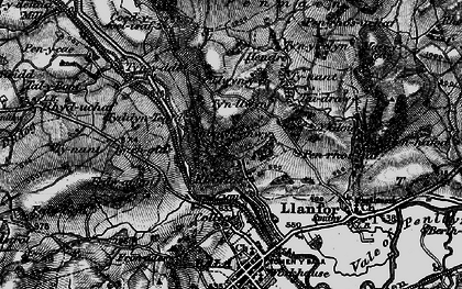 Old map of Tynddol in 1898