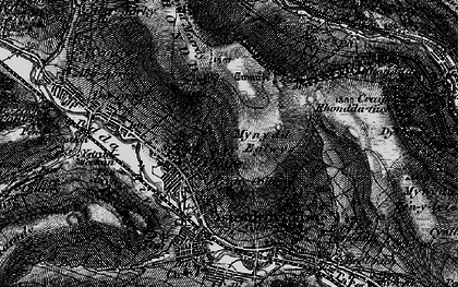 Old map of Rhondda in 1898