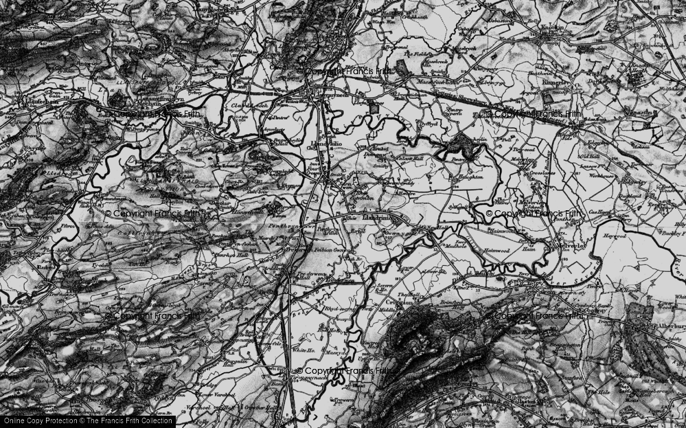 Old Map of Rhos, 1897 in 1897
