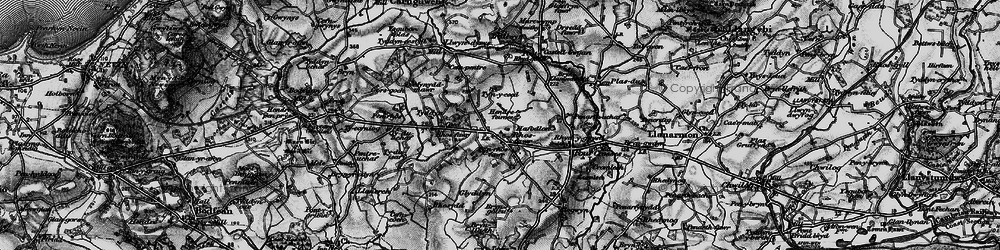 Old map of Brynaerau in 1899