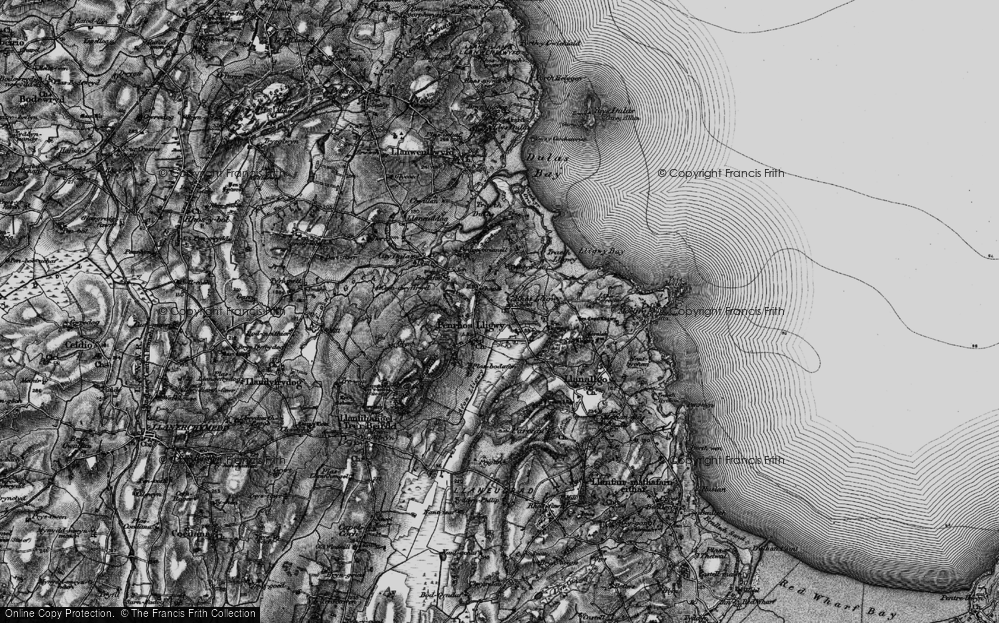 Old Map of Rhôs Lligwy, 1899 in 1899