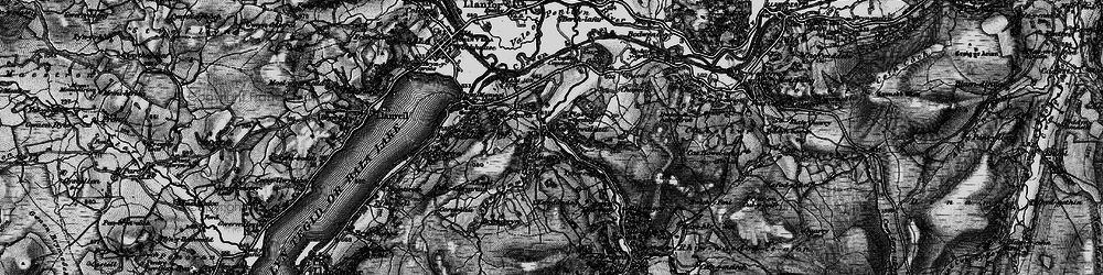 Old map of Afon Cymerig in 1898