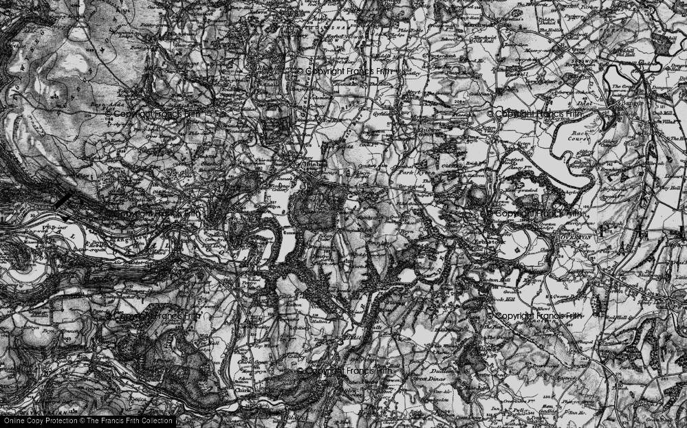 Old Map of Rhos y madoc, 1897 in 1897