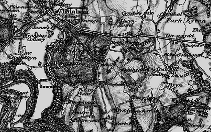 Old map of Rhos y madoc in 1897