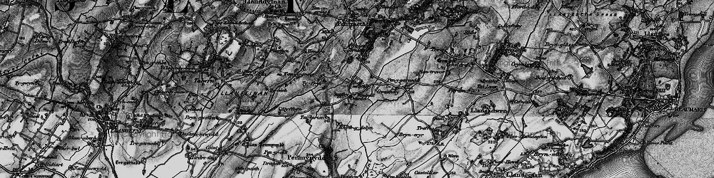 Old map of Rhoscefnhir in 1899