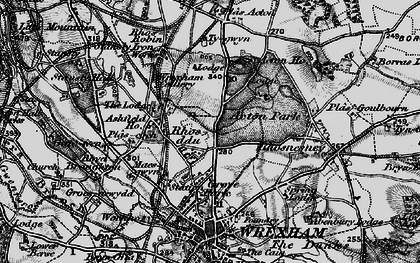 Old map of Rhosddu in 1897