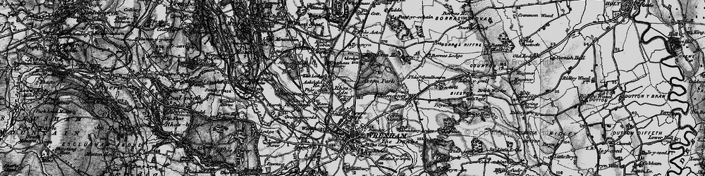 Old map of Rhosddu in 1897