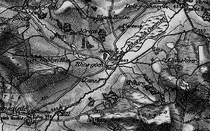 Old map of Rhosgoch in 1896