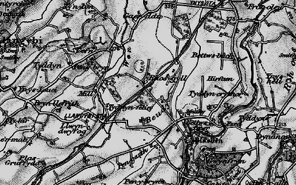 Old map of Afon Wen in 1899