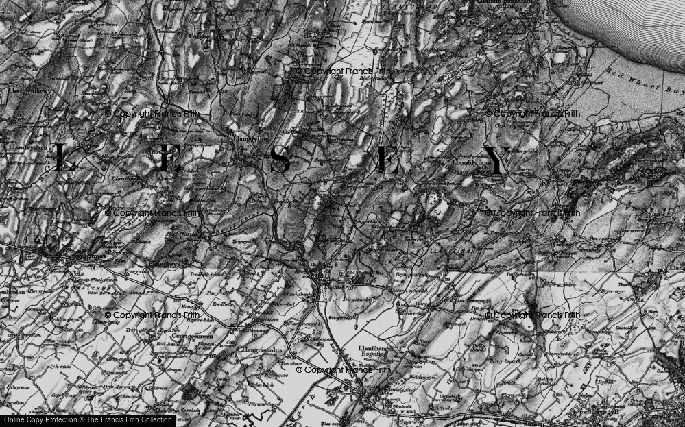 Old Map of Historic Map covering Dingle, The in 1899