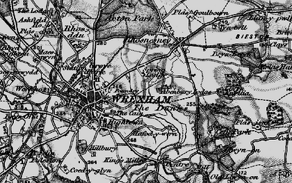 Old map of Rhosnesni in 1897