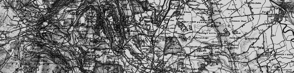 Old map of Rhosrobin in 1897