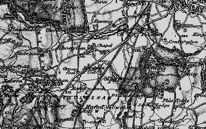Old map of Rhostyllen in 1897