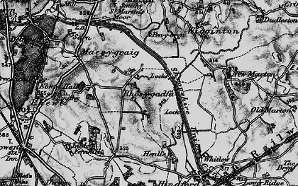 Old map of Rhosygadfa in 1897