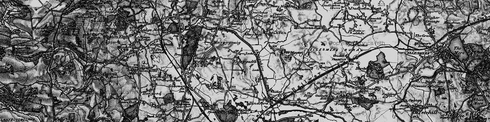 Old map of Pen-y-bryn in 1897