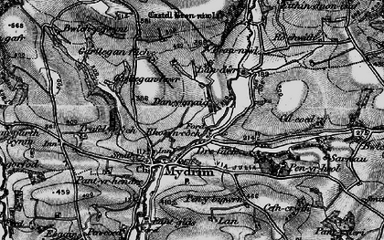 Old map of Brynwl in 1898