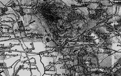 Old map of Brynllithrig Hall in 1898