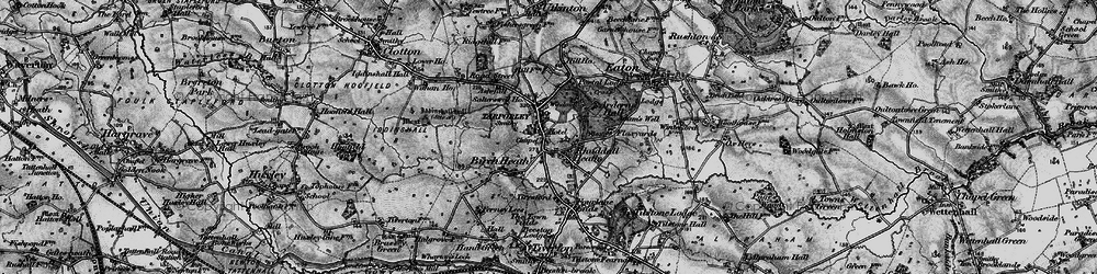 Old map of Rhuddall Heath in 1897