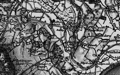 Old map of Llanfihangel in 1899