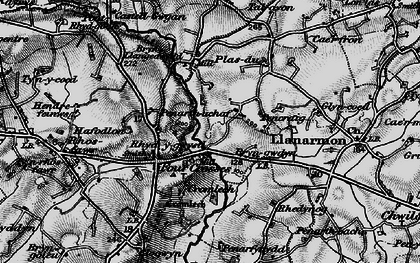 Old map of Rhyd-y-gwystl in 1899