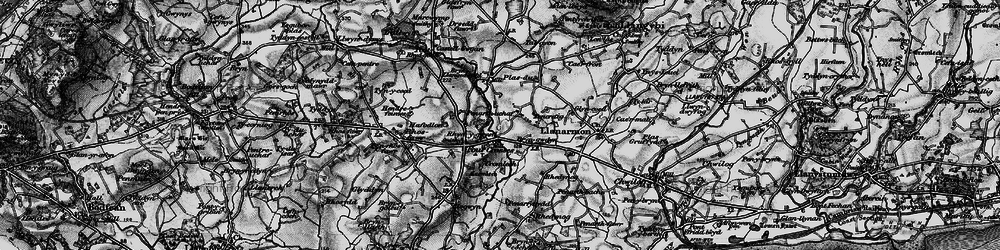 Old map of Rhyd-y-gwystl in 1899
