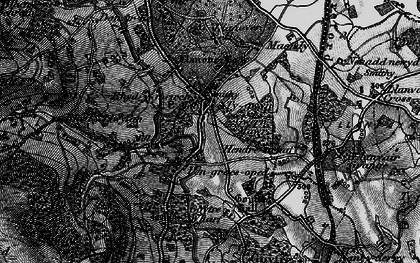 Old map of Rhyd-y-meirch in 1896