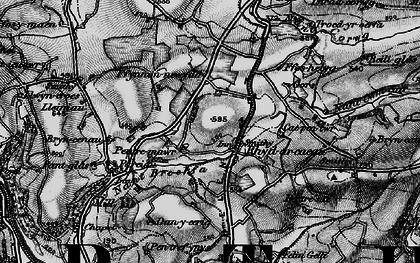Old map of Bryncene in 1898