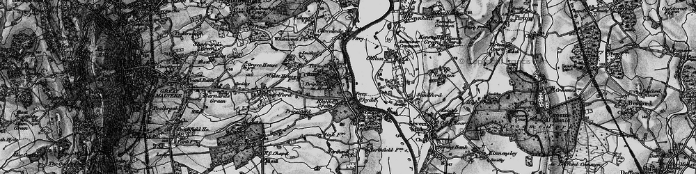 Old map of Rhydd in 1898