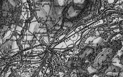 Old map of Rhydding in 1898