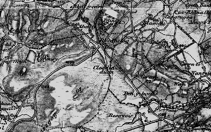 Old map of Rhydtalog in 1897