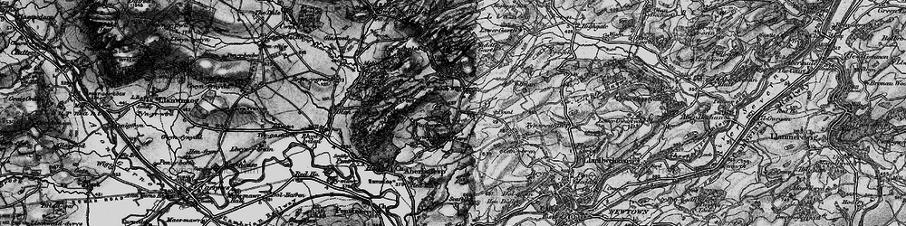 Old map of Rhydyfelin in 1899