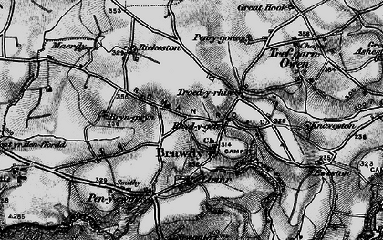 Old map of Rhydygele in 1898
