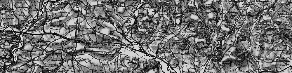 Old map of Rhydywrach in 1898