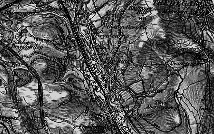 Old map of Rhymney in 1897