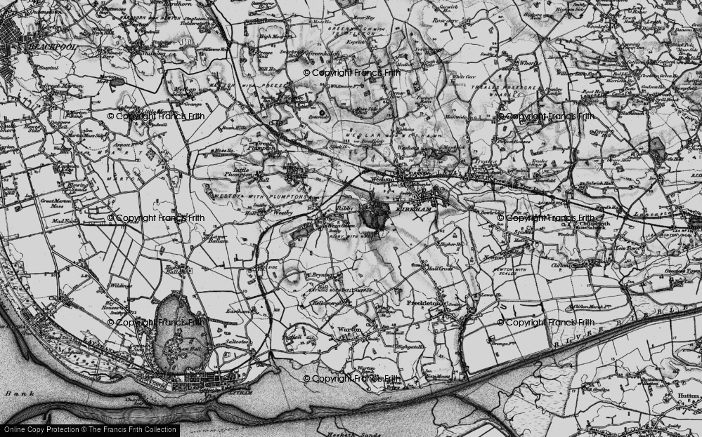 Old Map of Ribby, 1896 in 1896