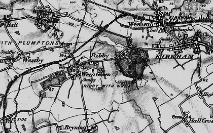 Old map of Ribby in 1896