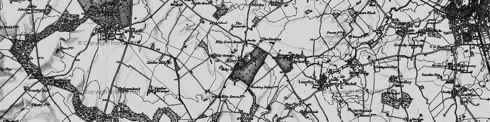 Old map of Bratlands in 1895