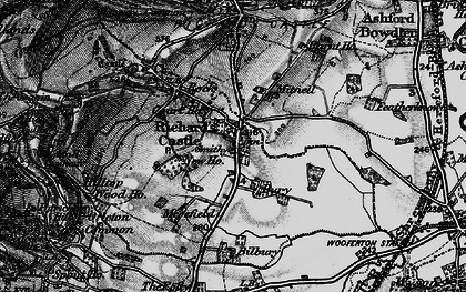 Old map of Bilbury in 1899