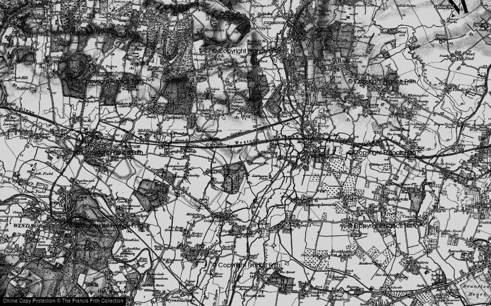 Old Map of Richings Park, 1896 in 1896