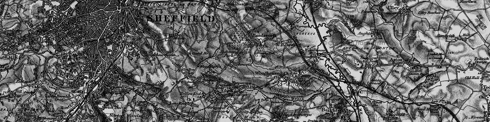 Old map of Richmond in 1896