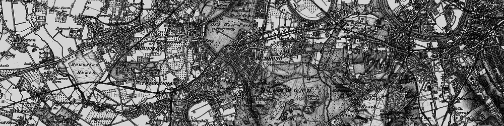 Old map of Richmond in 1896