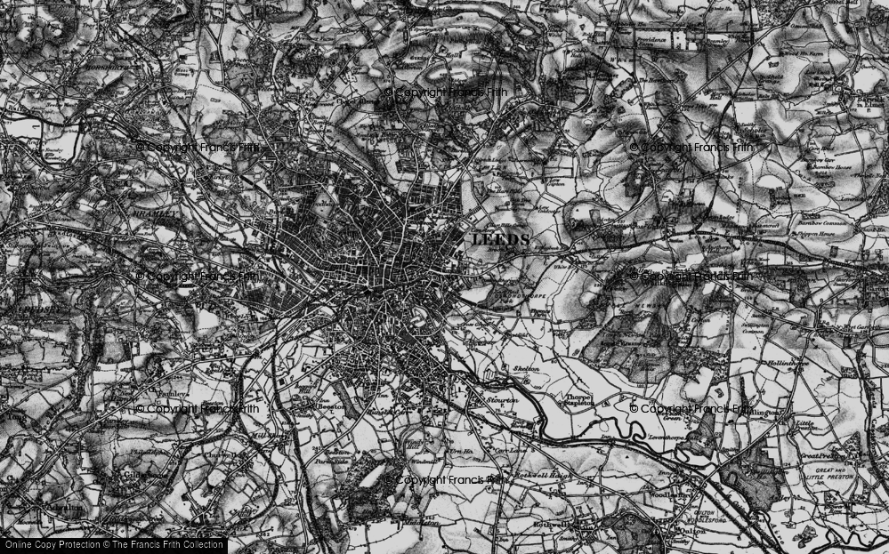 Old Map of Richmond Hill, 1896 in 1896