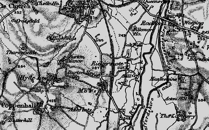 Old map of Rickerscote in 1898