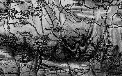 Old map of Rickford in 1898