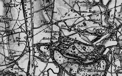 Old map of Picktree in 1898